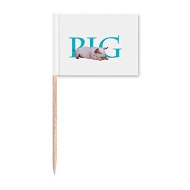 Imagem de Bandeiras de palito de dente tipo comida de porco para restaurante comercial decoração de festa