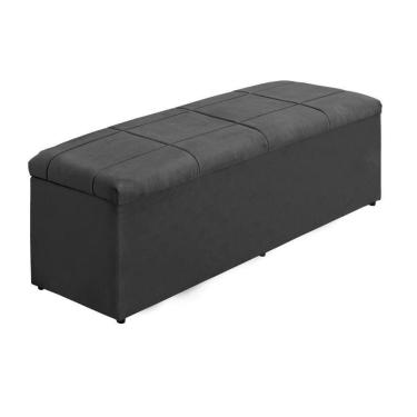 Imagem de Baú Recamier 1,58-Suede Marrom
