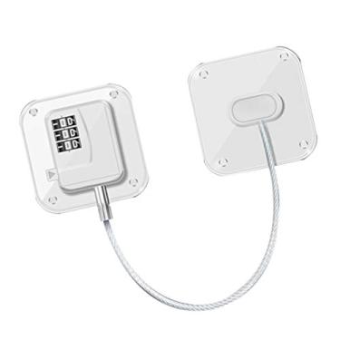 Imagem de fechadura de geladeira fechadura de senha de geladeira fechadura de senha de geladeira trava de segurança trava de segurança trava de geladeira gaveta despensa código de geladeira