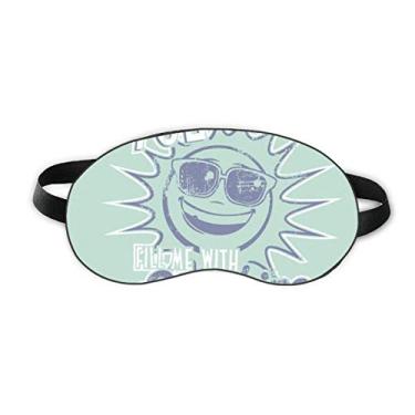 Imagem de Blue Sun Sunshine Glass Weather Sleep Eye Shield Capa macia para sombra noturna