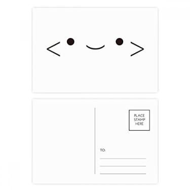 Imagem de Lovely Face Smile Expression Cartão postal de aniversário para enviar cartões de agradecimento