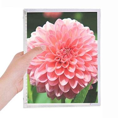 Imagem de Caderno de flores de pêssego com lindas flores e folhas soltas diário recarregável