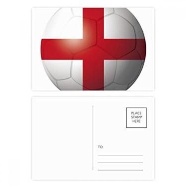 Imagem de Conjunto de cartões postais de futebol americano da Inglaterra com bandeira nacional de aniversário
