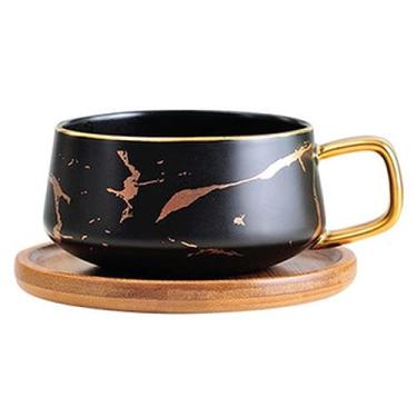 Imagem de PAYNAN Conjunto de café de cerâmica criativa, canecas de leite, xícara de chá, caneca simples, decoração de casa