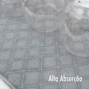 Imagem de Glattol Tapete para secar louça - Transparente, 49 cm x 49 cm, Poliuretano (PU), Apenas lavagem à mão