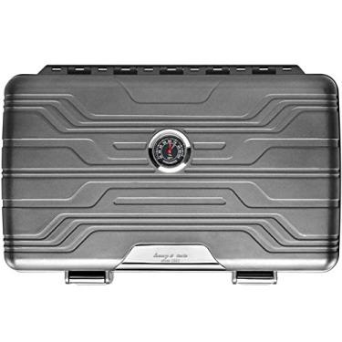 Imagem de Caixa de umidificador portátil para charutos à prova d'água, caixa de liga umidificador à prova de poeira, suporte leve para charutos para 10 charutos – Ótimo presente para homens