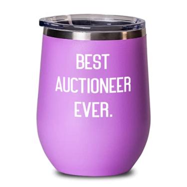 Imagem de Best Auctioneer Ever Taça de vinho, Auctioneer Wine Cupbler, Funny For Auctioneer