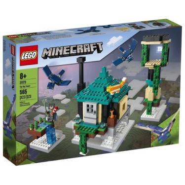 Imagem de Blocos De Montar Lego Minecraft A Torre Aérea 565Pçs