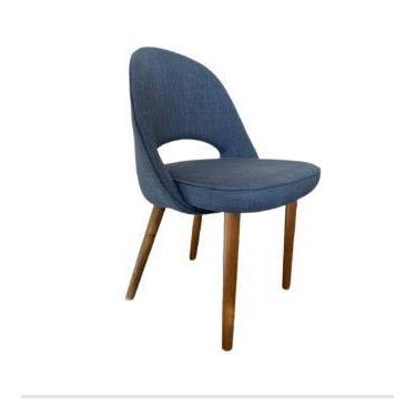 Imagem de Cadeira Dallas Saarinen Executive Sem Braço Em Linho Azul Bic - Person