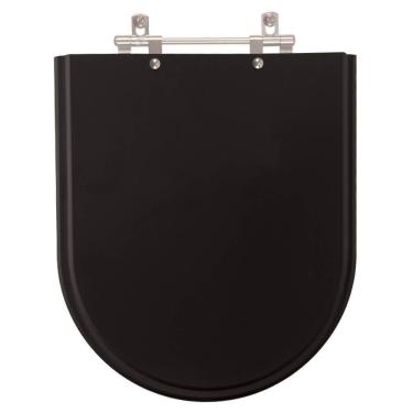 Imagem de Assento Sanitário Poliéster Firenze Preto para Vaso Icasa