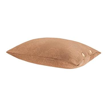 Imagem de Buddemeyer Capa para Travesseiro Medalhão 100% Algodão Marrom