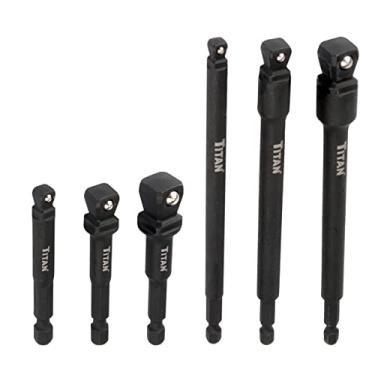 Imagem de Titan Tools 49036 conjunto de adaptador e extensão de soquete de impacto oscilante de 6 peças