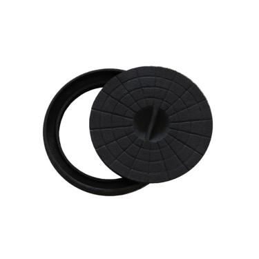 Imagem de Tampa Tampão De Chão Regar Simples De Ferro Fundido 20Cm