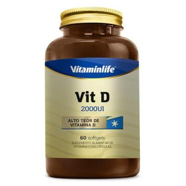 Imagem de Vitamina D (2000Ui) Corante Natural Cúrcuma 60 Softgel - Vitaminlife