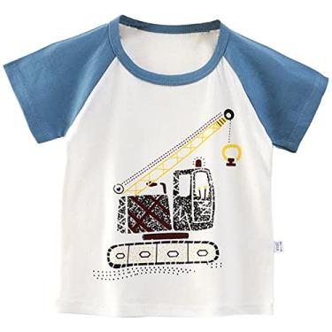 Imagem de Mamas Girl Shirt Infantil Manga Curta Camiseta Raglan Verão Camiseta Top de Bebê Suéteres para Meninas Adolescentes Crop, A, 4-5T