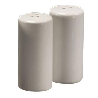Imagem de American Metalcraft CSPR1 Saleiro e pimenteiro redondos de cerâmica, paliteiro de mesa (conjunto com 2)
