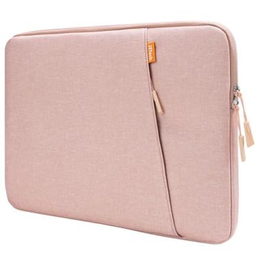 Imagem de JETech Capa para Laptop para 13-14 Polegadas MacBook Air/Pro (M5/M4/M3/M2/M1) 2020-2025, Notebook 13-13,6 Polegadas, Bolsa com Bolso para Acessórios (Rosa Ouro)