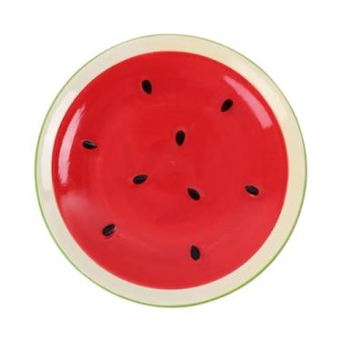 Imagem de Garneck Pratos de cerâmica de 20 cm para melancia, sobremesa, salada, aperitivo, jantar, bandeja redonda para cozinha doméstica