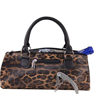 Imagem de Primeware Bolsa Clutch Wine (Isolamento Térmico) Bolsa Feminina Moderna | Comporta Garrafas de 750 mL Vermelho e Branco | Moda Moderna | Incluindo Saca-rolhas Portátil Estilo Garçom (Cougar)