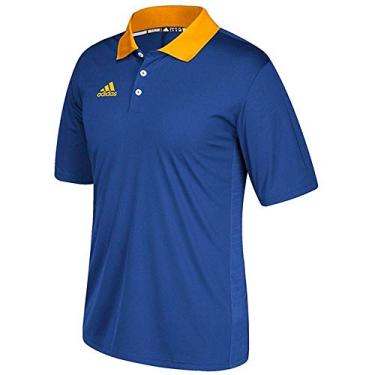 Imagem de adidas Camisa polo masculina Game Built Coaches Multiesportiva, Collegiate Royal-Gold, G