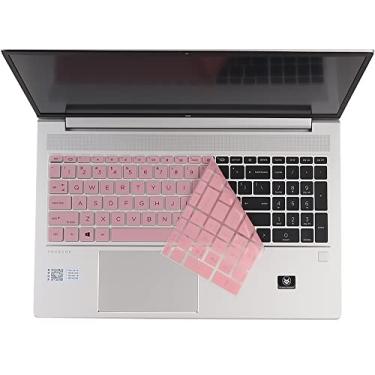 Imagem de Capa de teclado para notebook HP ProBook 450 G8 G9 15,6, HP ProBook 455 G8 G9, HP ProBook 650 G8 15,6" (não serve para ProBook 450 455 650 G6 G7), rosa