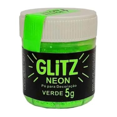 Imagem de Corante Pó GLITZ NEON Para Decoração - Brilha na Luz Negra (Escolha a Cor) (Glitz Verde, 5g)