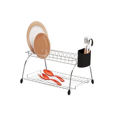 Imagem de Escorredor de Louças para 12 Pratos Utimil em Aço Cromado