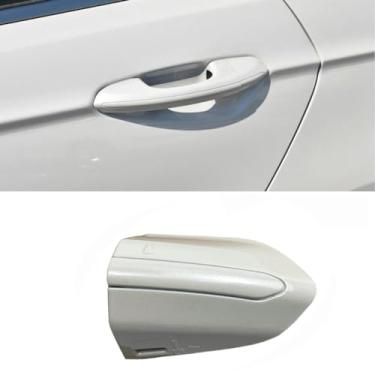 Imagem de fitfoyo Tampa da maçaneta do lado do motorista exterior dianteiro para Ford Fusion Edge 2015-2020, ABS, Branco perolado