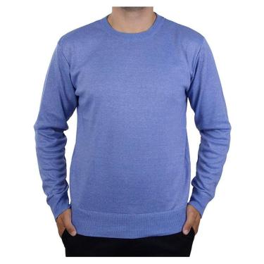 Imagem de Blusa Masculina Broken Rules Sueter Tricot Azul Céu - 590160-Masculino
