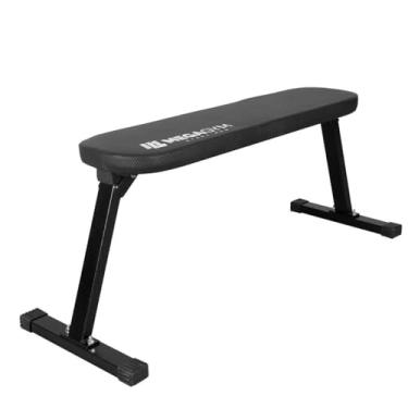 Imagem de Banco De Academia Reto Dobrável 120cm Treino Supino E Musculação Suporta 250Kg