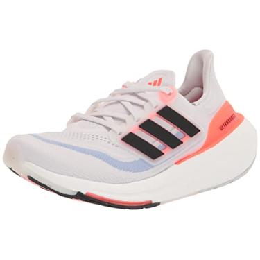 Imagem de adidas Tênis de corrida masculino Ultraboost leve (Ultraboost 23), Branco/Preto/Vermelho Solar., 9