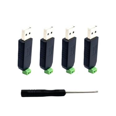 Imagem de daier 4 adaptadores de conversor USB para RS485, conversor CH340T Chip 64-bit 485 adequado para Windows 7/8/Vista/MacOS/WinCE5.0