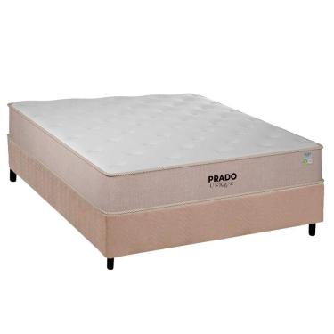Imagem de Conjunto Box Casal: Colchão Espuma Plumatex D28 Prado + Base CRC Suede Clean(138x188)
