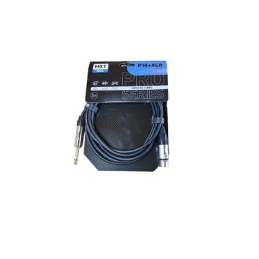 Imagem de Cabo P10 Macho Mono Xlr Femea P/ Mic PRO SERIES 3M Novo - MXT