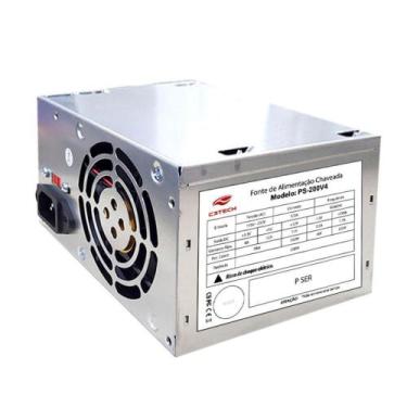 Imagem de Fonte C3Tech PS-200V4, 200W, ATX, Bivolt, Prata - PS-200V4, 200W