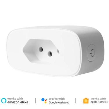 Imagem de Smart Plug Wifi Controle de Energia Compatível com Assistente de Voz -