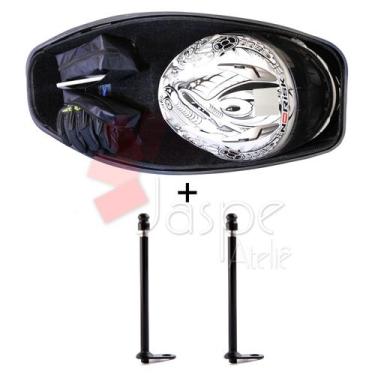 Imagem de Forração Pcx 150 16 18 Forro Premium Baú Preto + 2 Antena - Jaspe Atel