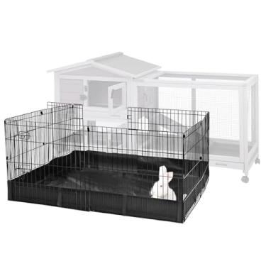 Imagem de Aivituvin Caneta de coelho para animais de estimação gaiola de animais pequenos com forro impermeável - cercadinho de extensão