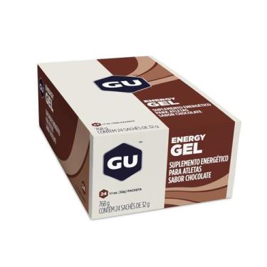 Imagem de Gu Energy Gel Caixa 24 Sachês Sabor Chocolate, Chocolate