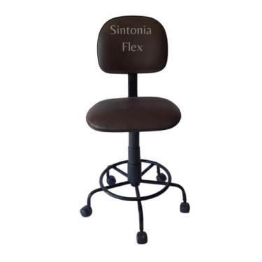 Imagem de Cadeira  secretaria  com regulagem de altura a gás - base de ferro - r