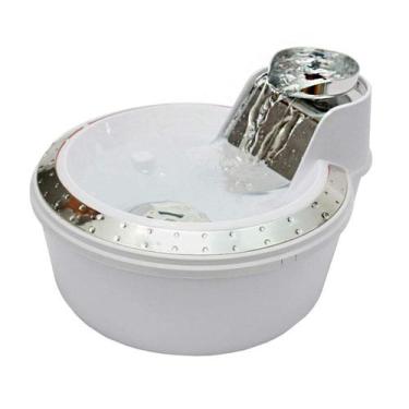 Imagem de Fonte PetLon Premium Branca e Prata para Cães e Gatos - 110V
