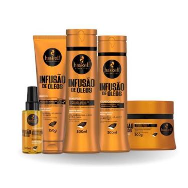 Imagem de Kit Nutrição e Brilho Infusão de Óleos Haskell 300ml