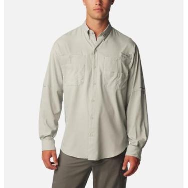 Imagem de Camisa M/L Masculina Columbia Tamiami II, G, Cinza
