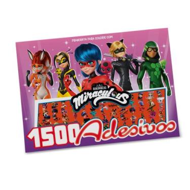 Imagem de Livro - Miraculous Ladybug Prancheta para Colorir com 1500 Adesivos