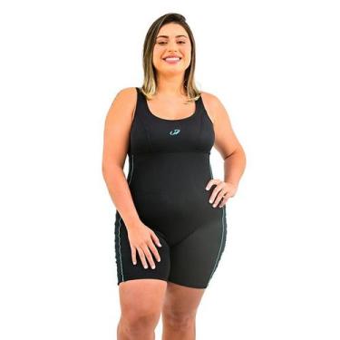 Imagem de Macaquinho para Agua PLUS Size em Helanca Maio de Perninha Hammerhead,