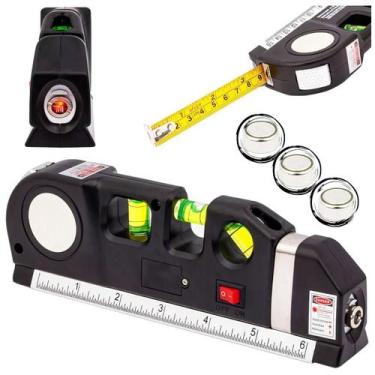 Imagem de Nível A Laser Profissional 3 Linhas E Trena Régua Nivelador - Tesla St