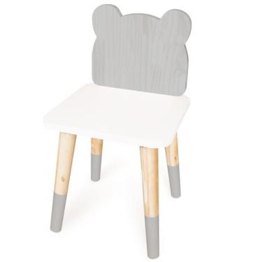 Imagem de Cadeira Infantil de Madeira  Urso - Eita Casa Perfeita, Cinza