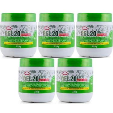 Imagem de Atacado Revenda 5 Gel 20 Ervas Extra Forte Rhenuks 220g