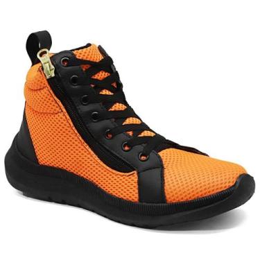 Imagem de Tênis Feminino Sapato Bota Botinha Cano Alto Fitness Confortável - J.R