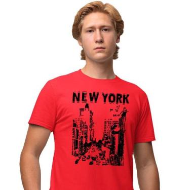 Imagem de Camisa Camiseta Estampada Masculina em Algodão 30.1 New York City - Ge